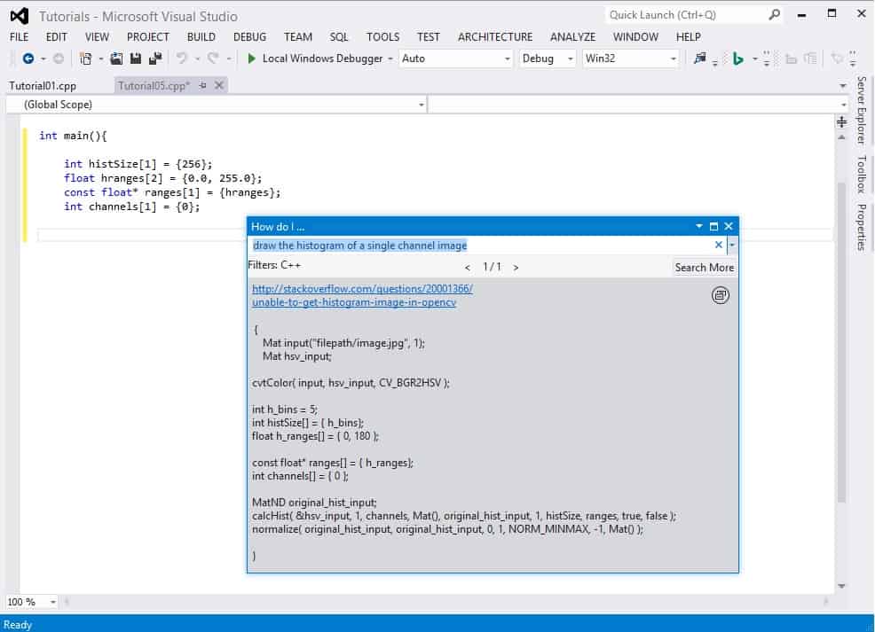 Visual Studio, Developer Assistant