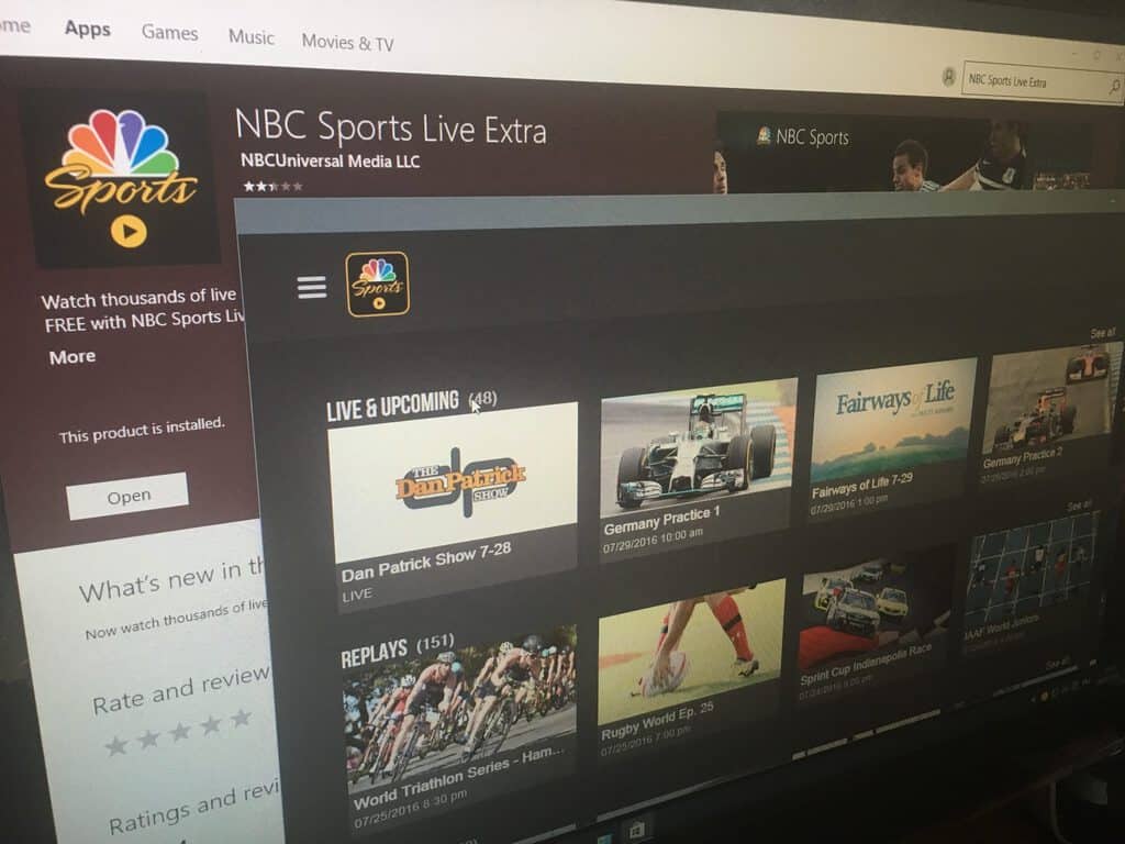 NBC Sports Windows 10 app updated, just in time for the Olympics - OnMSFT.com - July 28, 2016