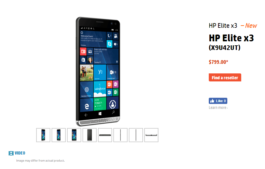 HP Elite X3 US Pricing