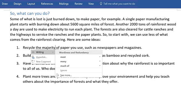Microsoft Introduces New Intelligent Services For Office 365: Word Researcher And Editor, Outlook Focused Inbox, And Powerpoint Zoom - Word Editor Word Editor