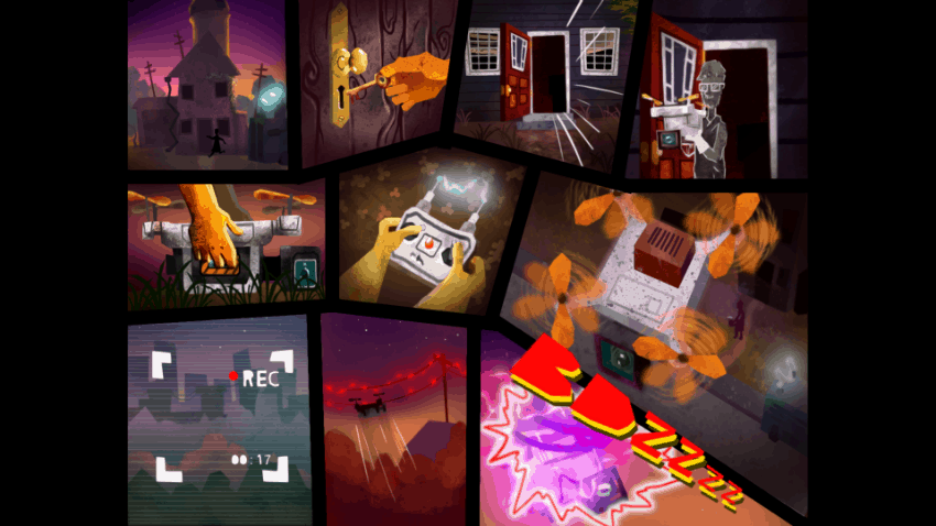 These Imagine Cup Competitors Turned Their Project Into A Published Xbox One Title - Drone Fight 850 The cutscenes in turnon also feature the game's distinctive art style.