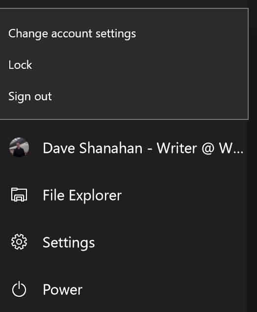 Windows 10, Anniversary Update, Start menu 