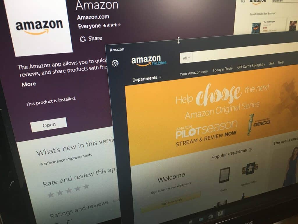 Amazon launches a bare bones Windows 10 app for PC and Mobile - OnMSFT.com - August 19, 2016