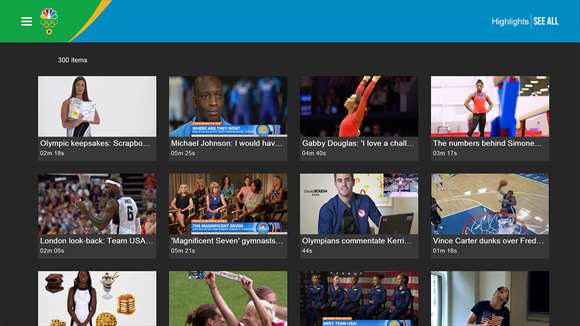 Windows 10, NBC Sports app