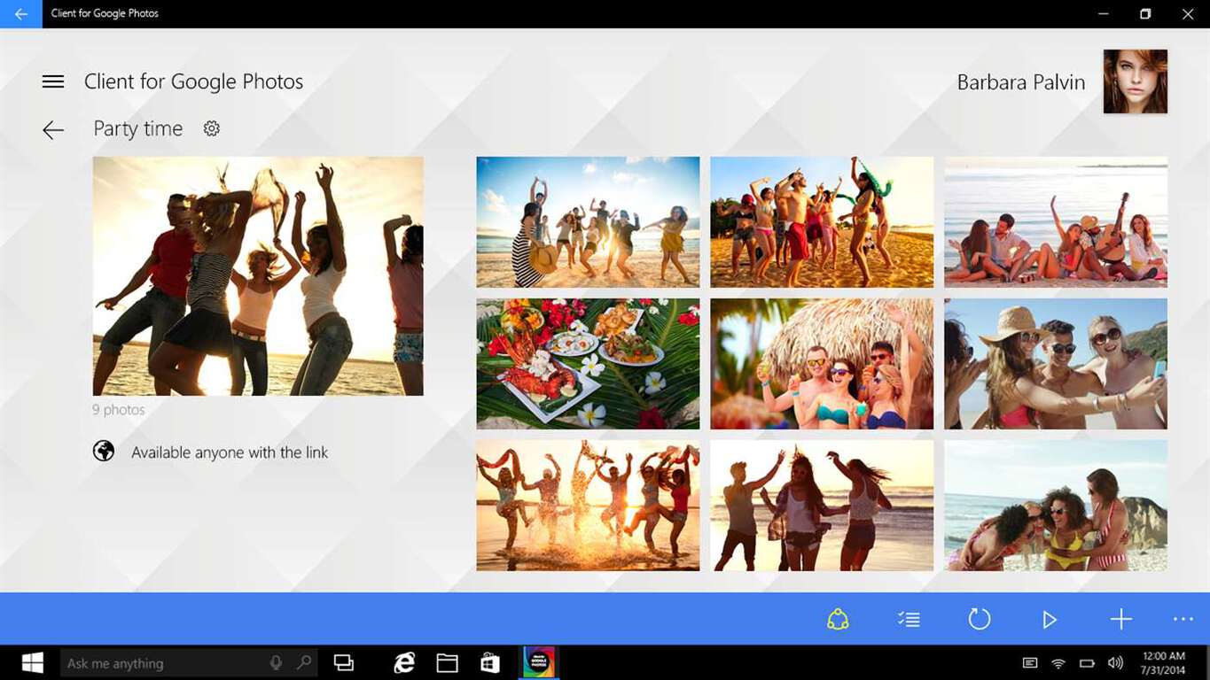 Google's photos comes to windows 10 via 3rd party app client for google photos - onmsft. Com - september 17, 2016