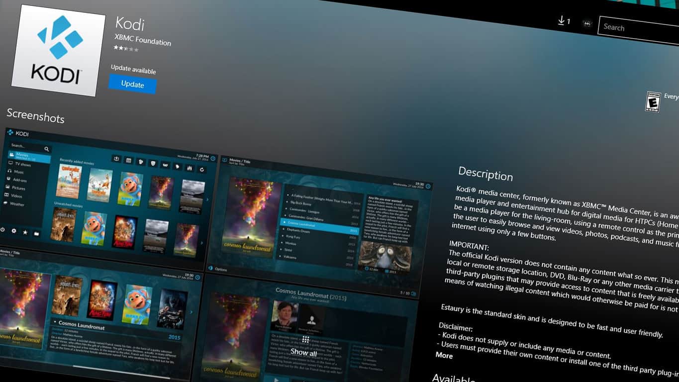 how to uninstall kodi build windows 10