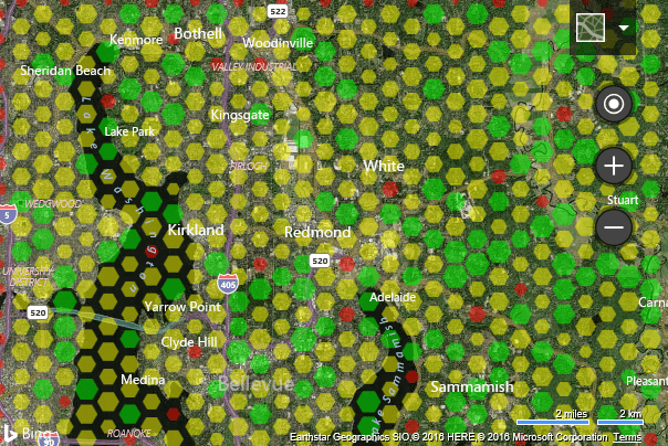 Microsoft, Data binning, Bing Maps V8, Bing, Bing Maps