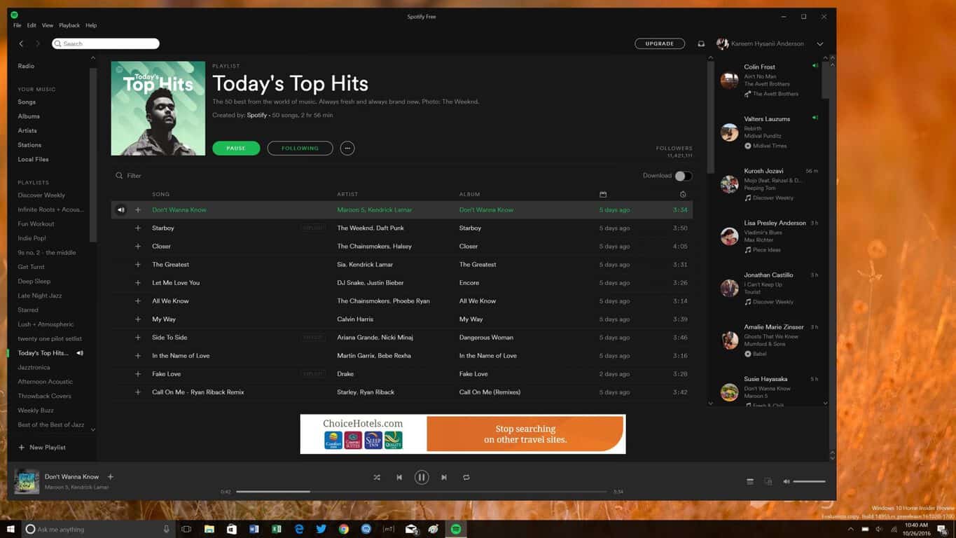 where does spotify download music on windows