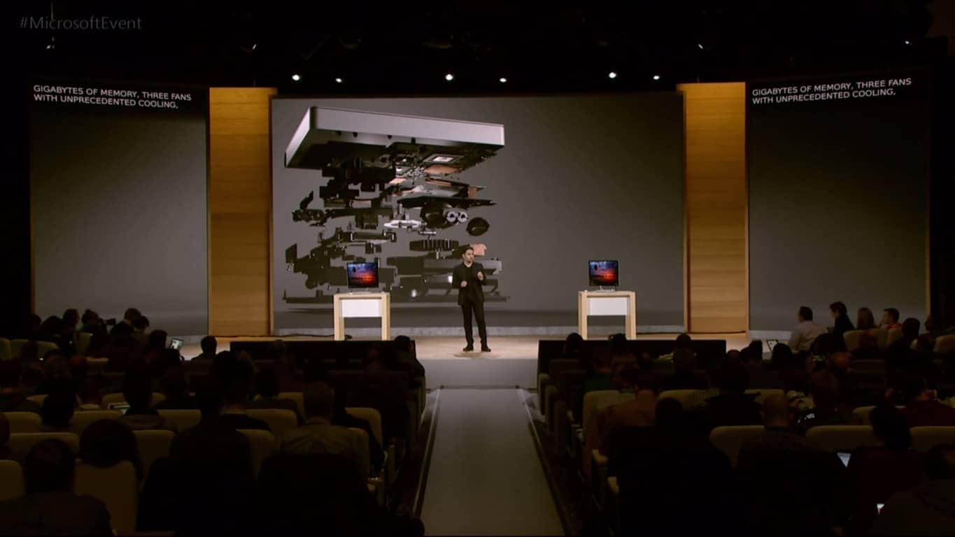 Take a look inside Surface Studio, the PC inspired by a desk lamp 1 Panos Panay explaining Surface Studio