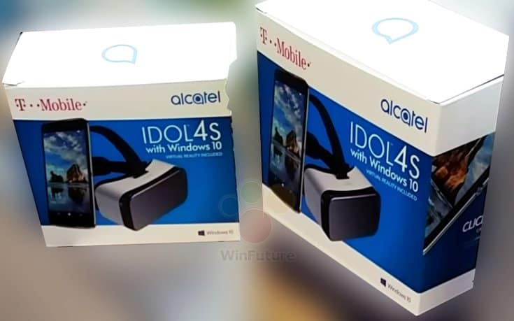 Here’s how alcatel idol 4s retail packaging with vr headset might look - onmsft. Com - october 4, 2016