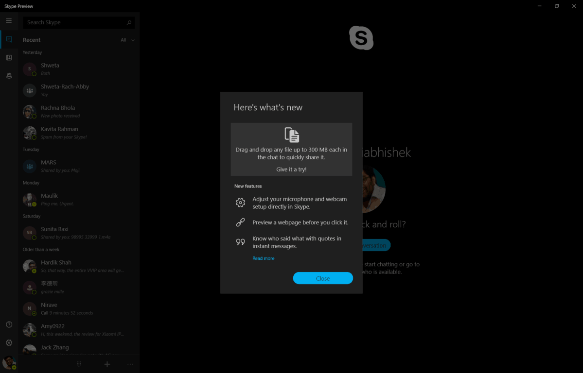 skype preview for windows 7