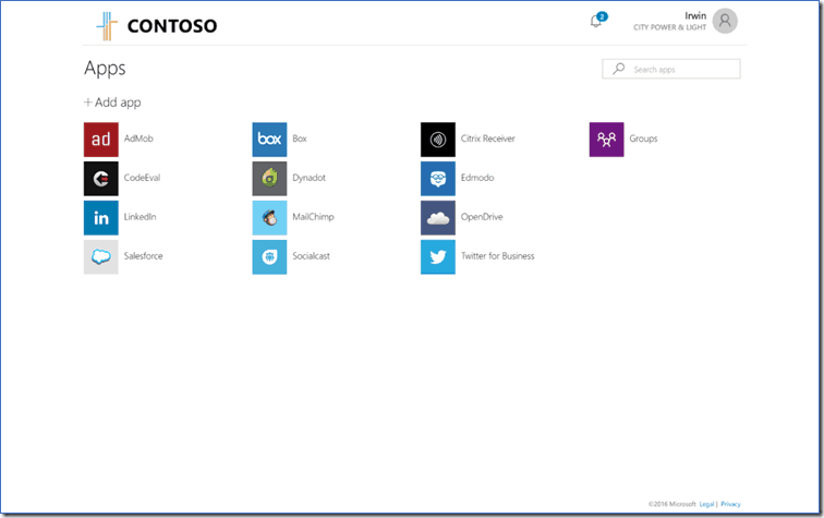 Updated Apps page in Desktop Browser