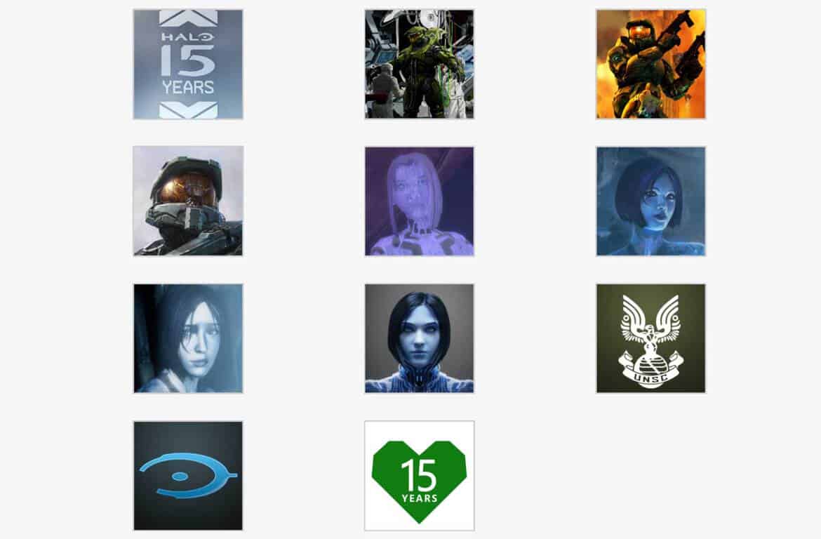 Check out the new Xbox and Halo 15th Anniversary Gamerpics 1 Halo and Xbox 15th Anniversary Gamerpics