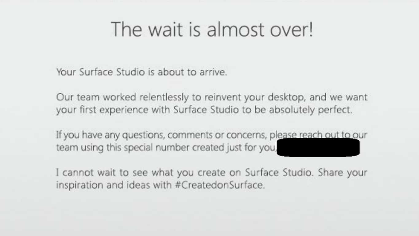 Surface Studio Email