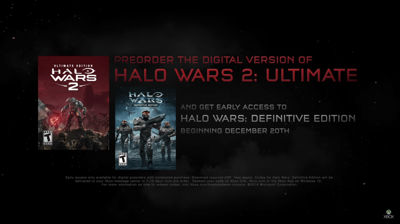 Pre-orders of Halo Wars 2 Ultimate Edition to gain early access to Halo Wars: Definitive Edition - OnMSFT.com - December 2, 2016
