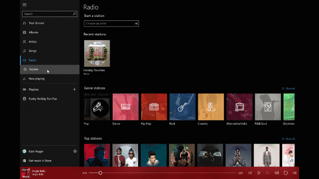 Groove music offers up your favorite holiday music playlists - onmsft. Com - december 5, 2016