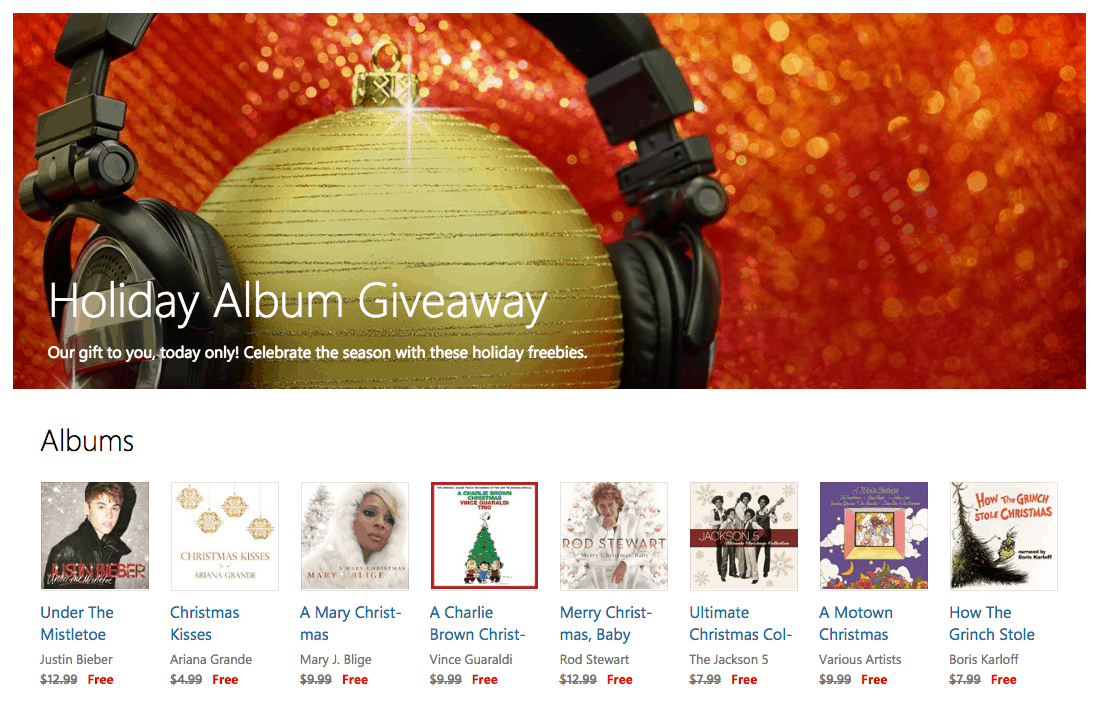 Get free Christmas music from Groove, today only - OnMSFT.com - December 2, 2016