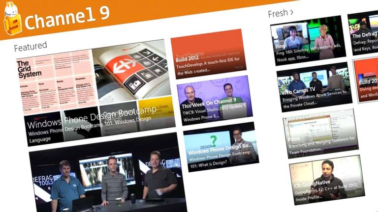 Channel 9 Windows 10 App