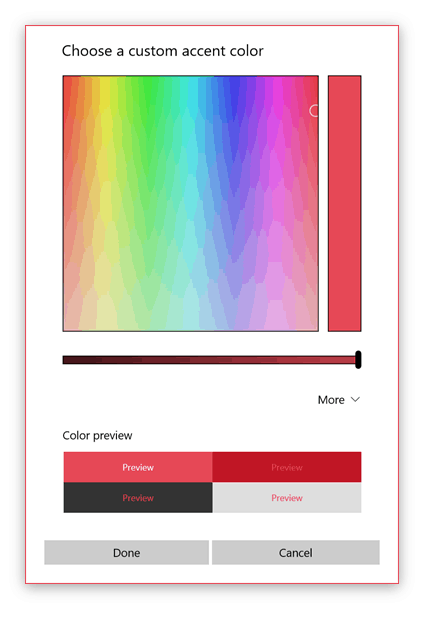 color picker shadow