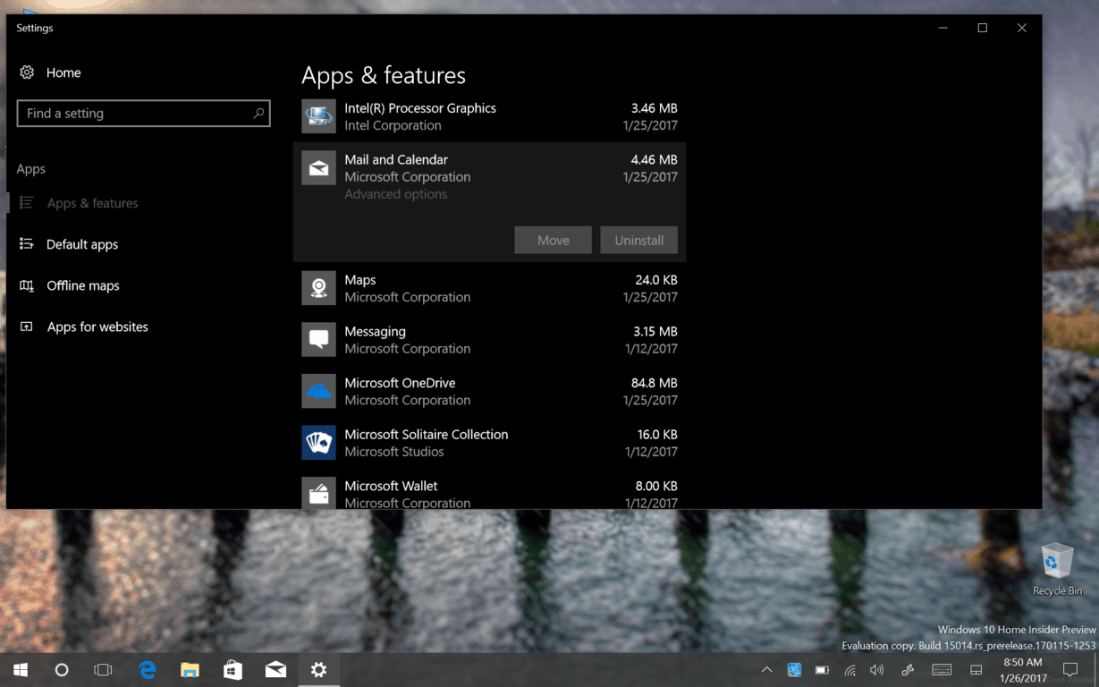 Uninstall stock Windows 10 Apps no more