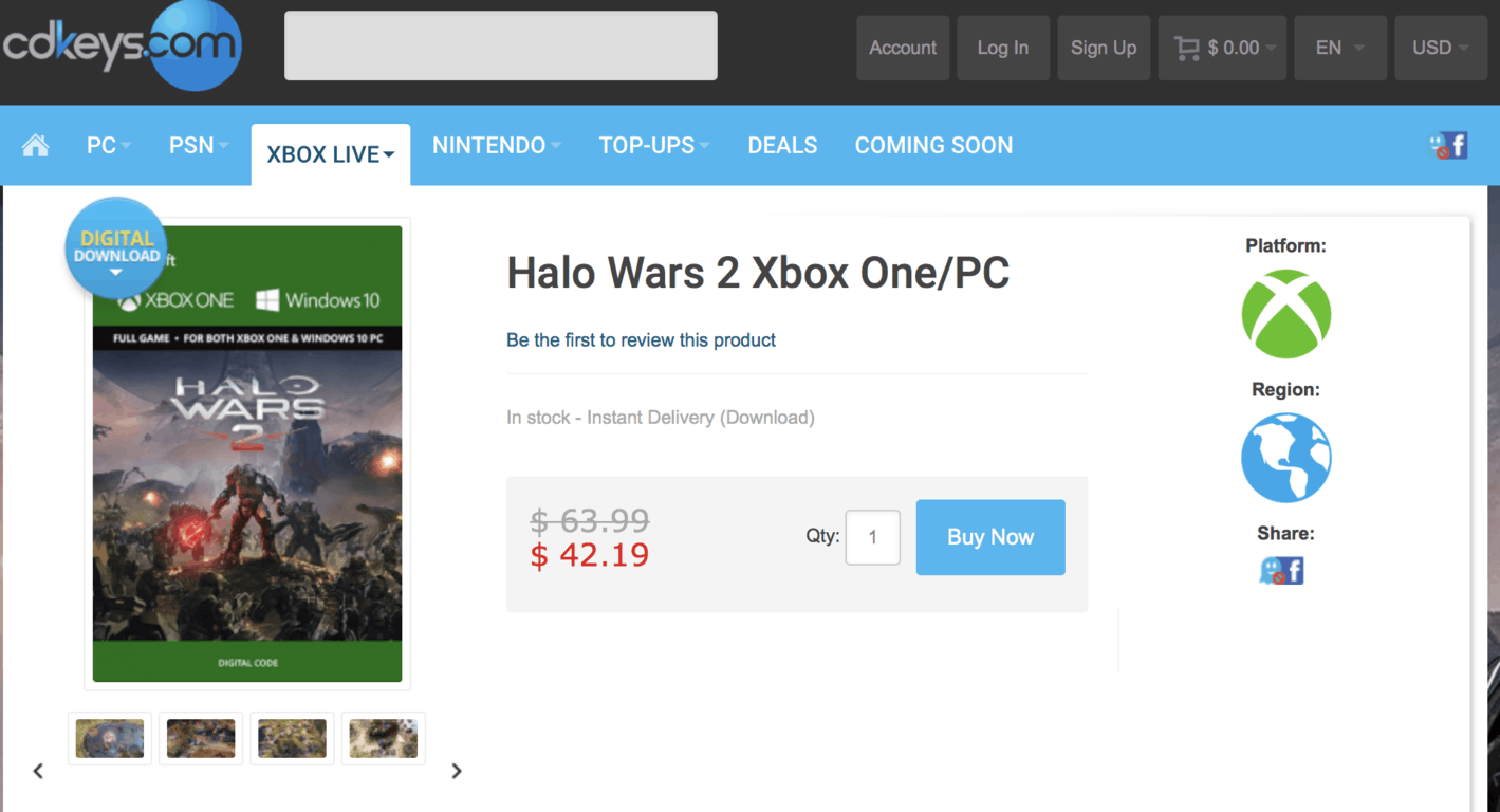 Halo Wars 2 CD KEys