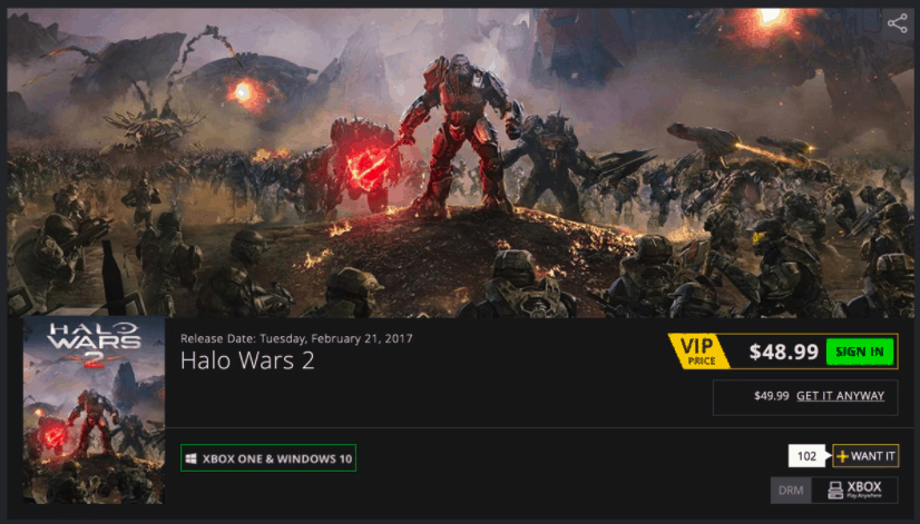 Halo wars 2 green man gaming