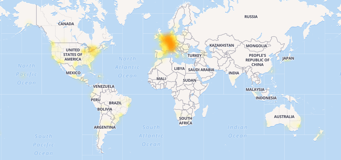 Outlook.com Outage Map
