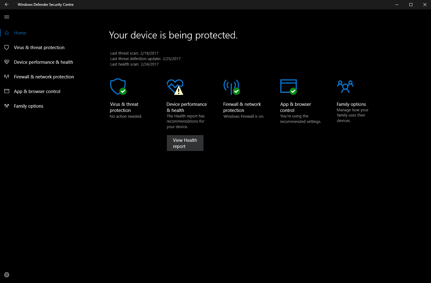 Latest Windows 10 Insider build 15042 brings Windows Defender improvements - OnMSFT.com - February 25, 2017