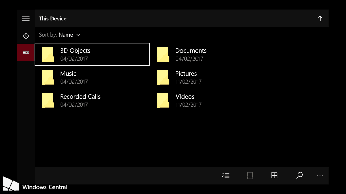 Xbox One UWP File Explorer from Windows 10 Mobile