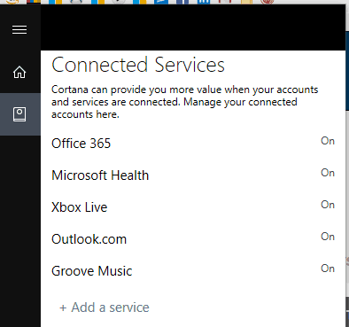 Groove Music Shows Up As Cortana Connected Service - Groove Cortana 1 Groove and cortana