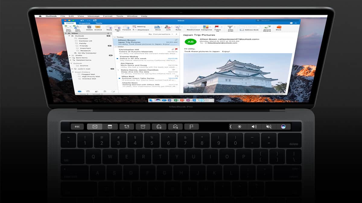 Outlook for Mac gets official Touchbar support, add-in support - OnMSFT.com - March 20, 2017