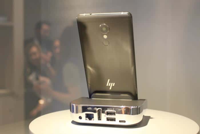 Mystery HP Elite x3 Windows 10 Mobile phone model shows up at MWC 2 hp elite x3 prototype MWC 2017 2