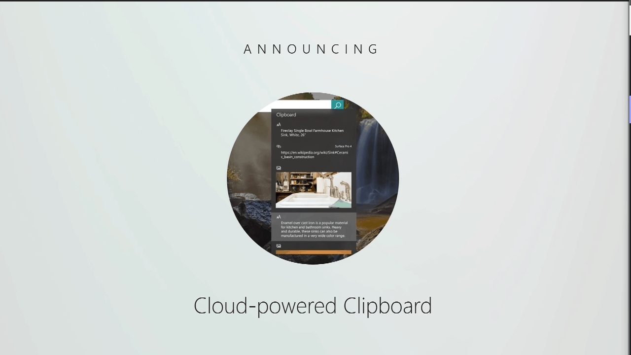 Cloud powered clipboard