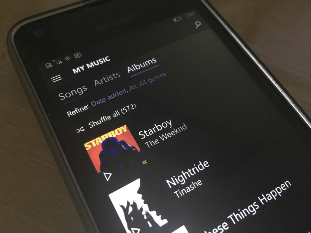 Fluent Design spreads to phone on Windows 10 Mobile Groove and Movies & TV apps - OnMSFT.com - May 15, 2017