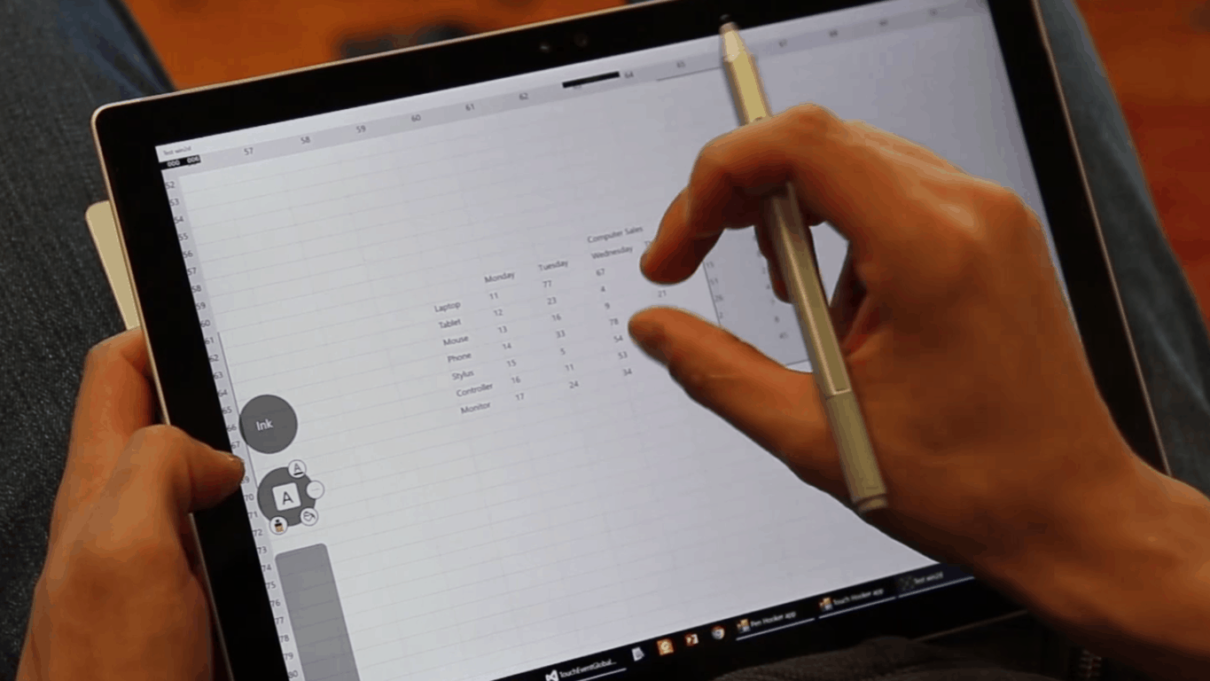 Microsoft Research - Pen and Thumb interaction on Windows 10 tablets
