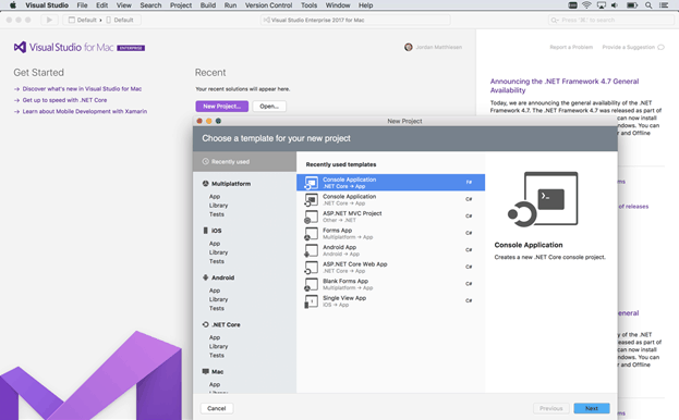 Visual Studio Mac