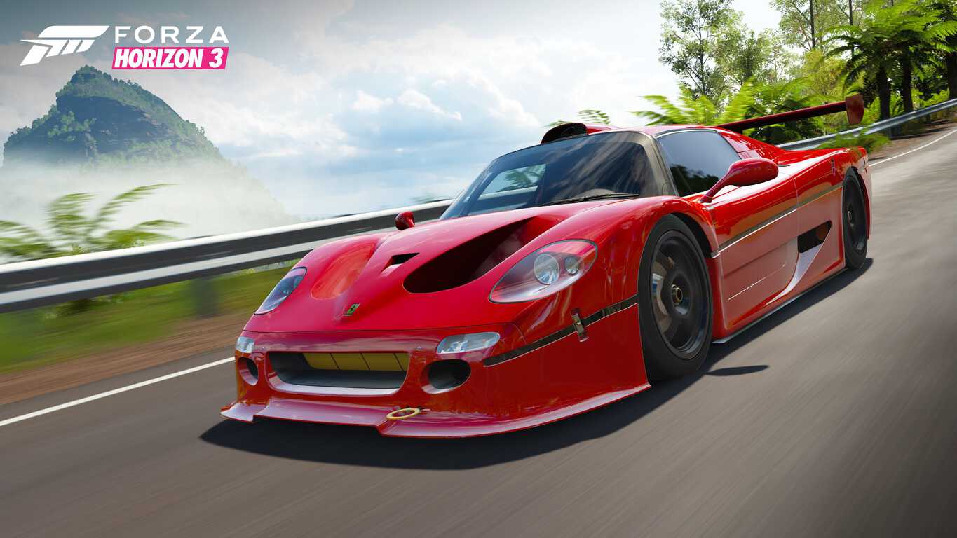 Pop open the Forza Horizon 3 Mountain Dew Car Pack 1 1996 Ferrari F50 GT
