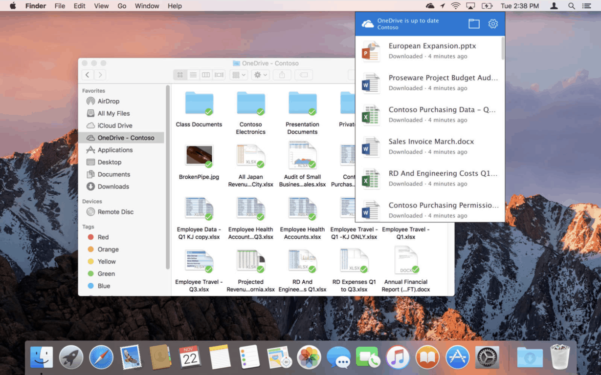 onedrive on mac