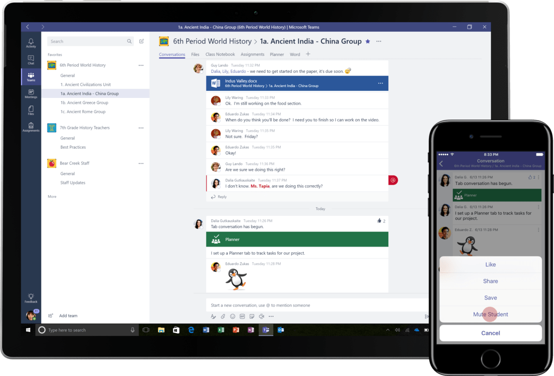 Microsoft begins rollout of new classroom experience in teams for office 365 education customers - onmsft. Com - june 23, 2017