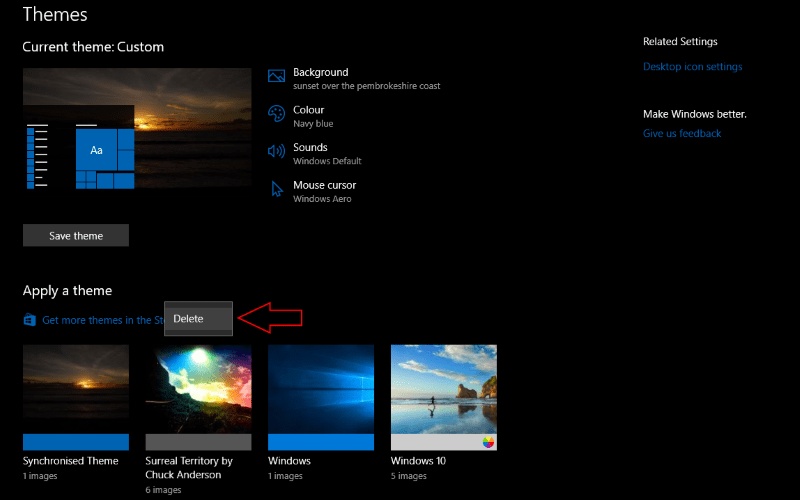 how to delete themes in windows 10 how to delete themes in windows 10