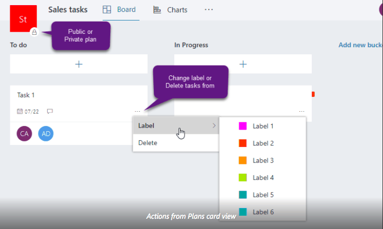 Planner new Plans card view