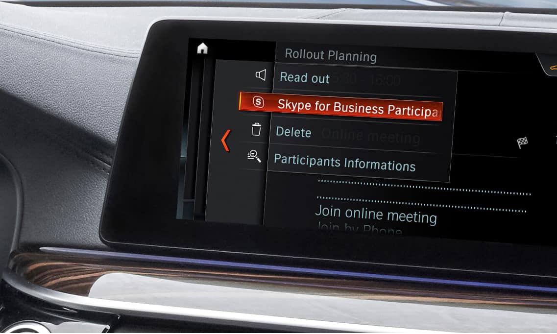 Skype for Business BMW Car