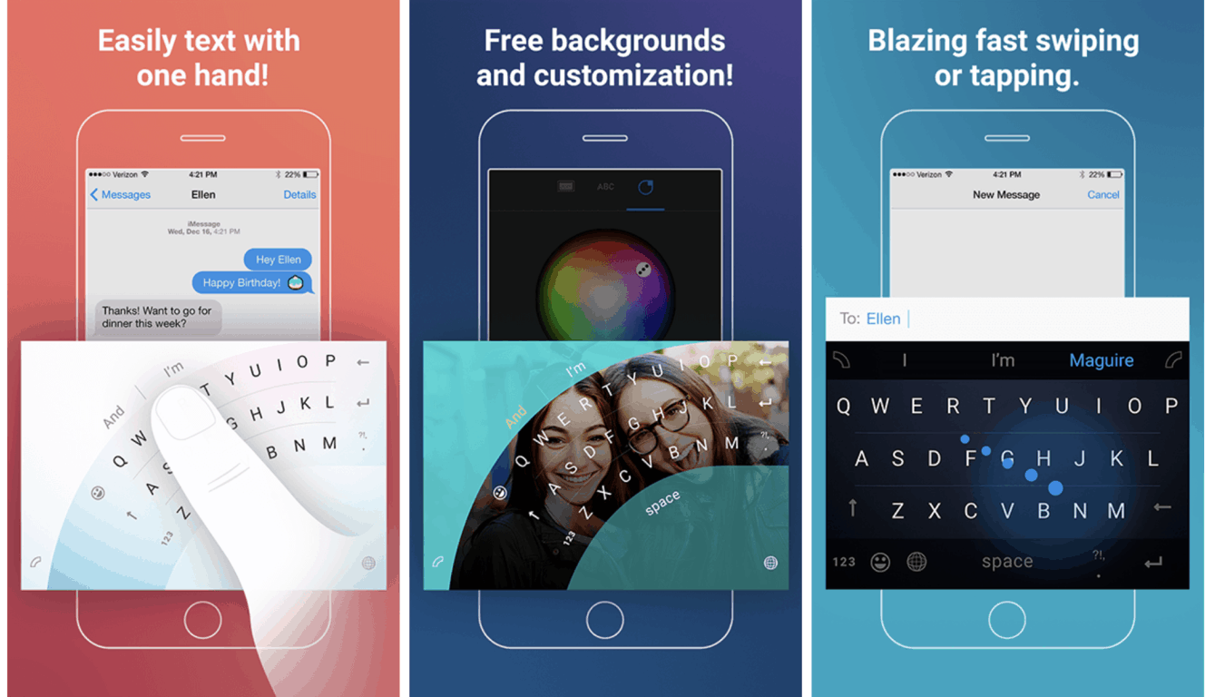 Word Flow keyboard for iPhone