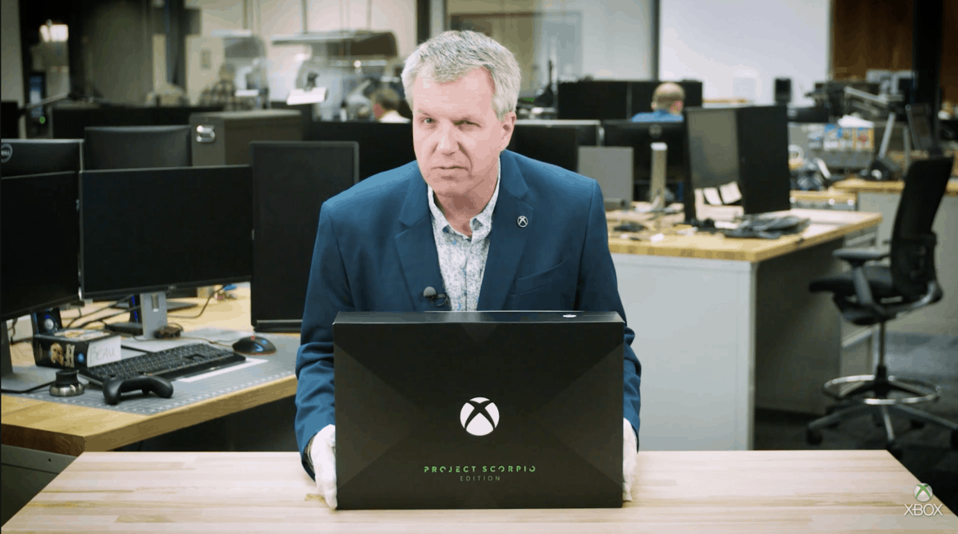 Watch Major Nelson Unbox The Gorgeous Xbox One X Project Scorpio Edition Onmsft Com