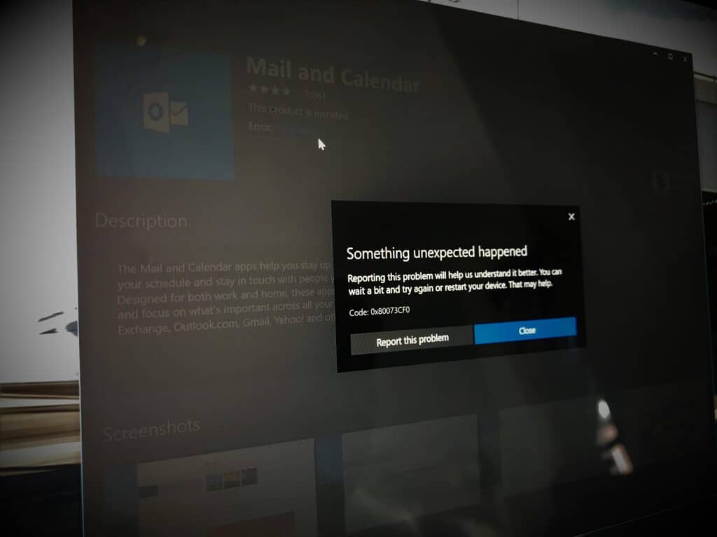 0x80073cf0 windows 10 store