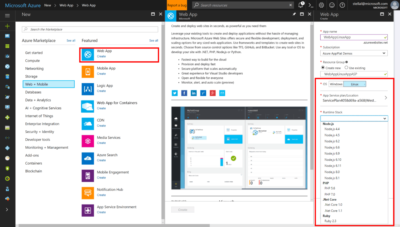 Microsoft's azure app service on linux now in general availability - onmsft. Com - september 7, 2017
