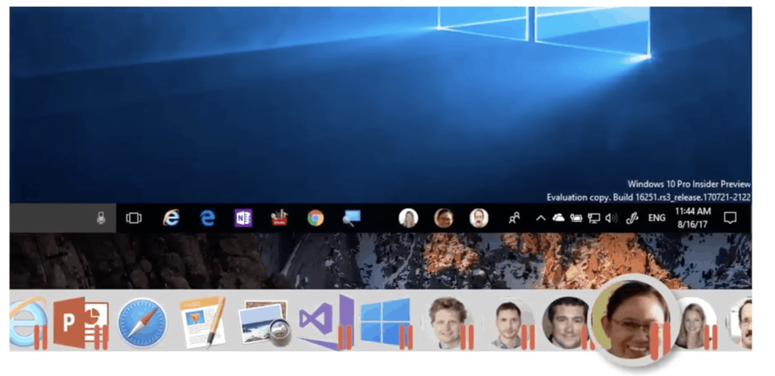 People Bar macOS dock