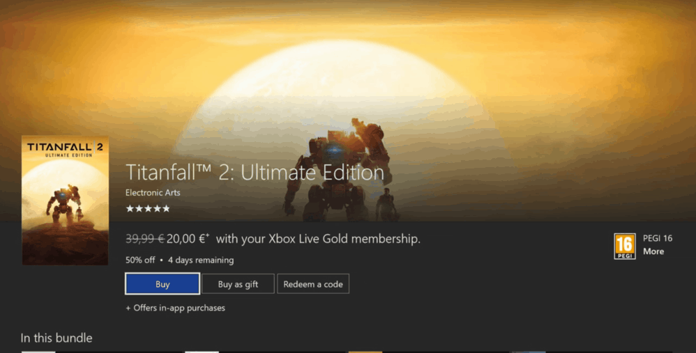 titanfall 2 xbox store