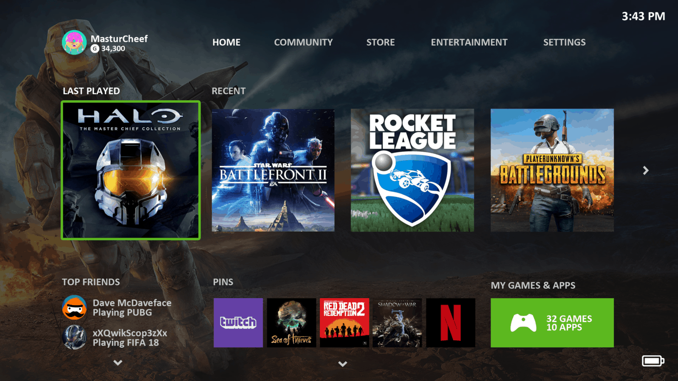 Xbox One mock-up