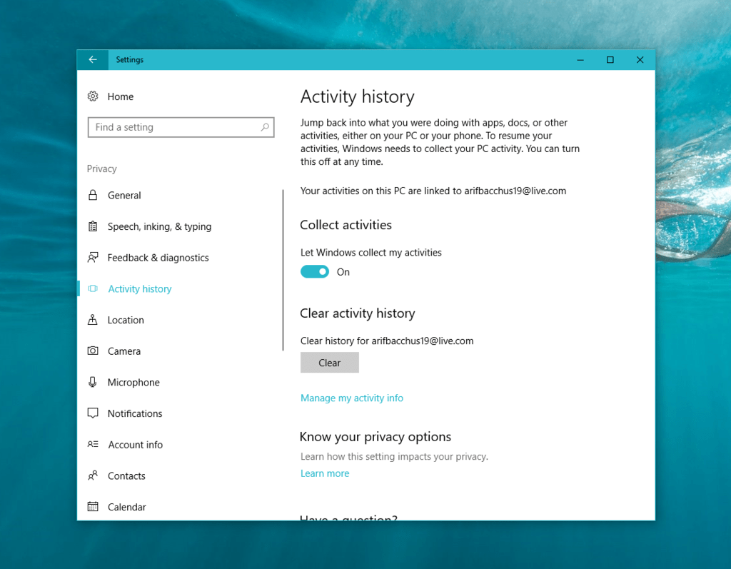 Latest Windows 10 Insider Build 17040 Includes Windows Timeline Features - Activity History Latest windows 10 insider build 17040 includes windows timeline features - onmsft. Com - november 20, 2017